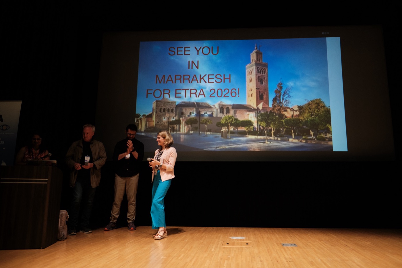Closing of ETRA 2025 in Tokyo, with ETRA 2026 in Marrakesh announced on screen